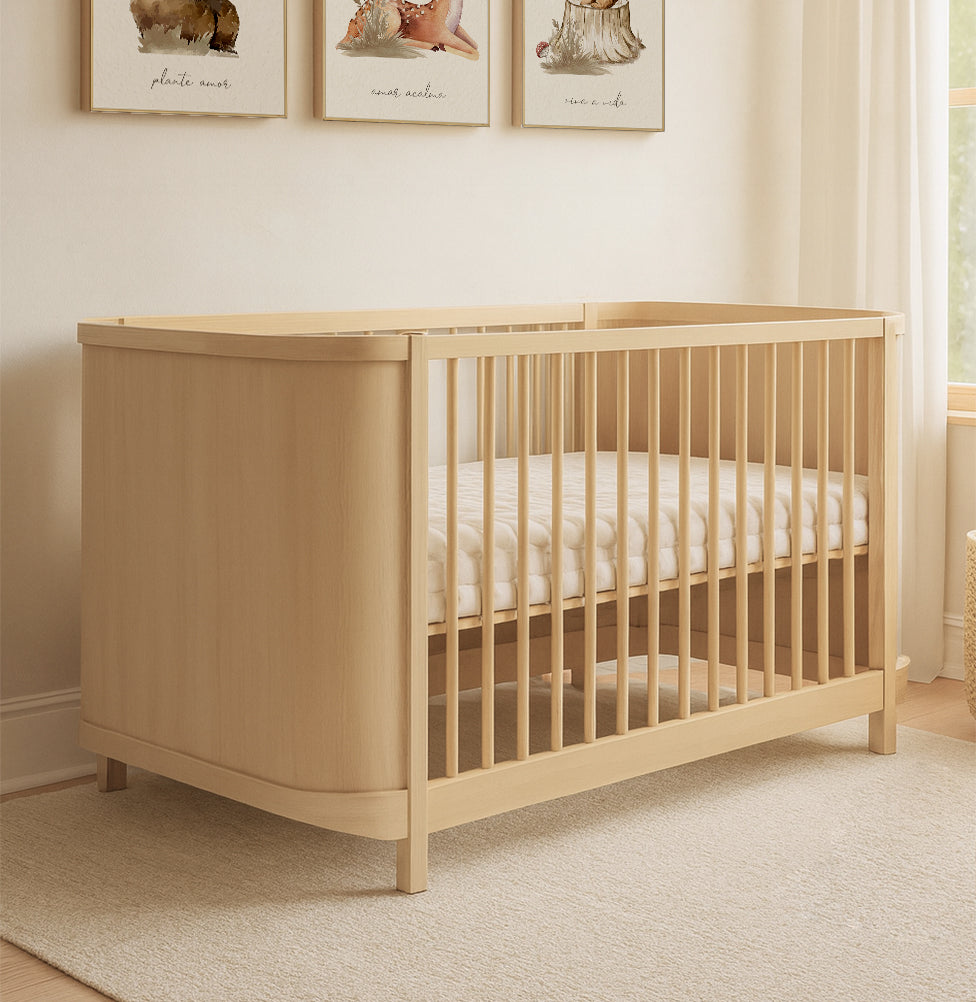 Berço Raika 3 em 1 Fechado - Carvalho