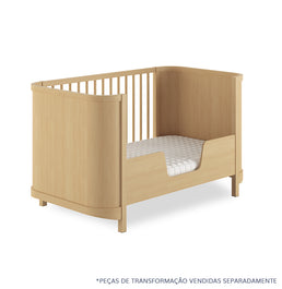 Berço Raika 3 em 1 Fechado - Carvalho