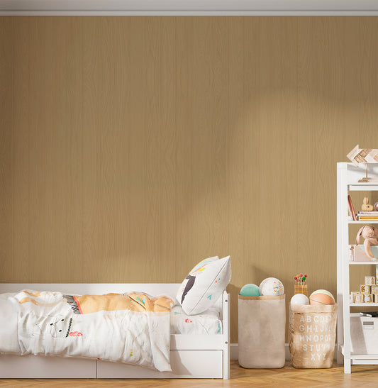Papel de Parede Infantil Madeira Carvalho – Mural