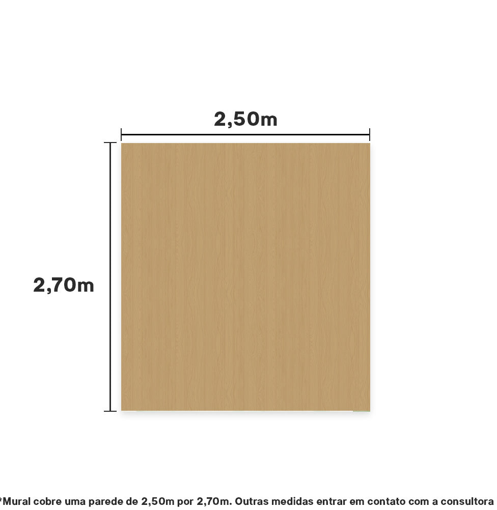 Papel de Parede Infantil Madeira Carvalho – Mural