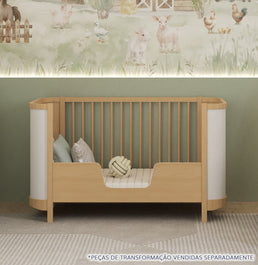 Meia Grade de Transformação Para Mini Cama Raika - Carvalho