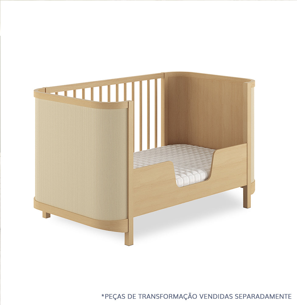 Meia Grade de Transformação Para Mini Cama Raika - Carvalho