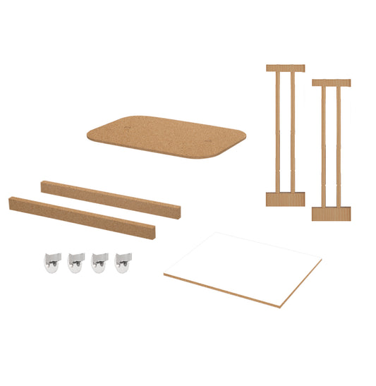 Kit de Transformação Para Mini Berço Raika - Carvalho Old