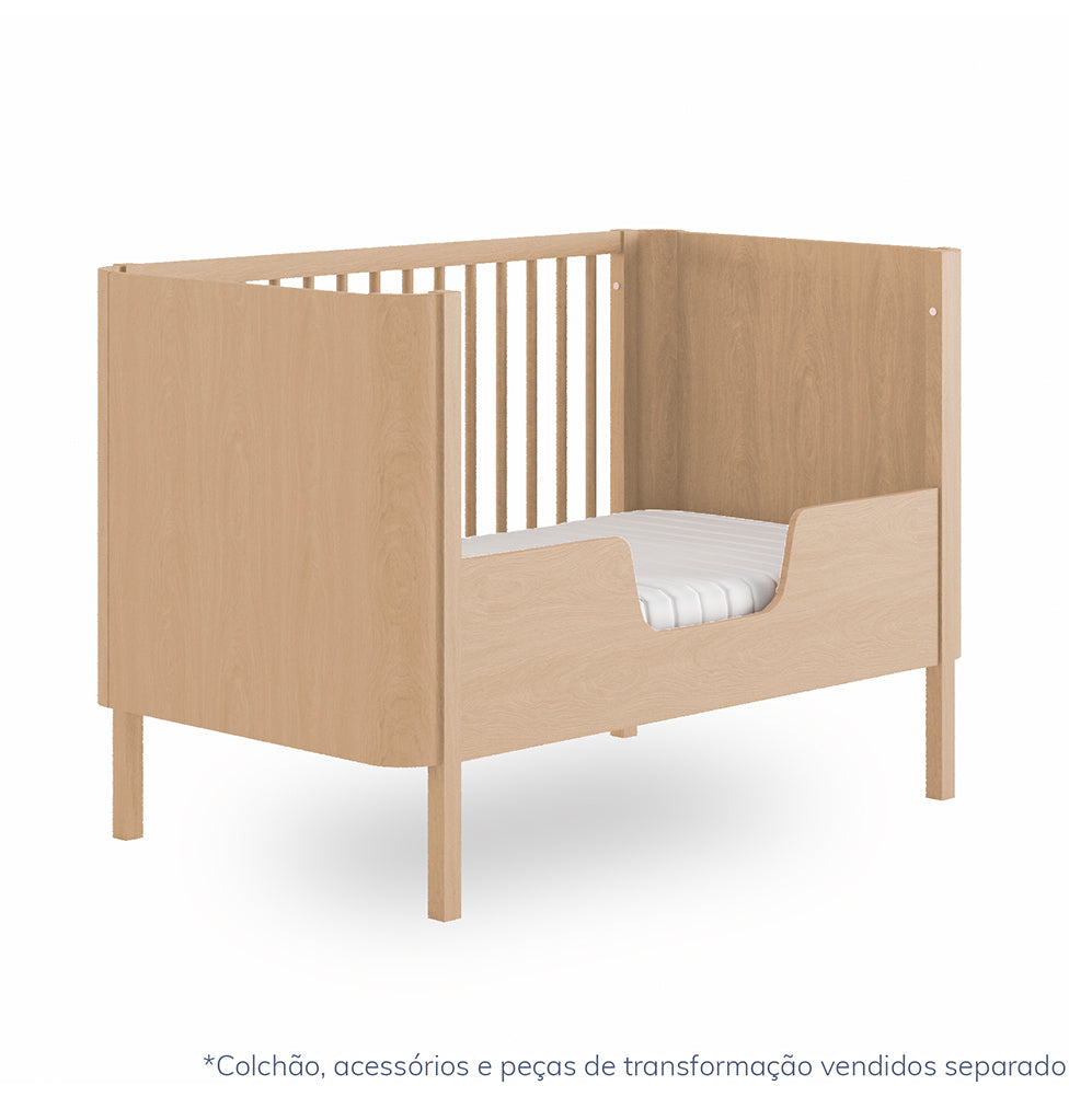 Berço Nord 3 em 1 - Carvalho