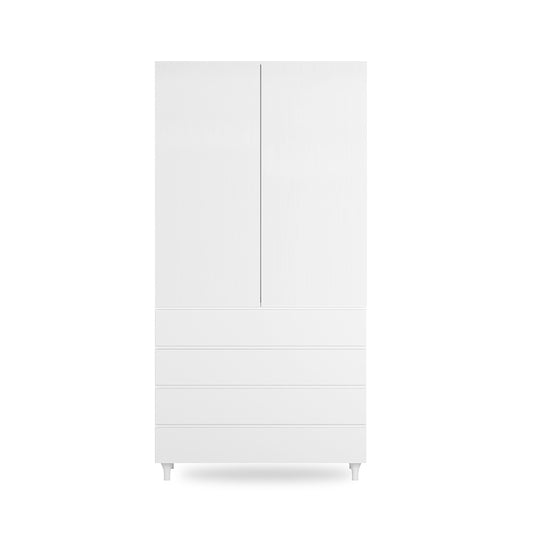 Guarda Roupa 2 em 1 Haus Nature Sem Palha - Branco