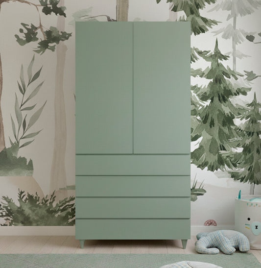 Guarda Roupa 2 em 1 Haus Nature Sem Palha - Verde