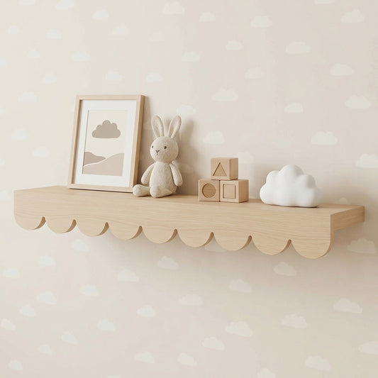 Prateleira Ondinhas 60cm - Carvalho