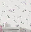 Papel de Parede infantil floral Maili Lilás