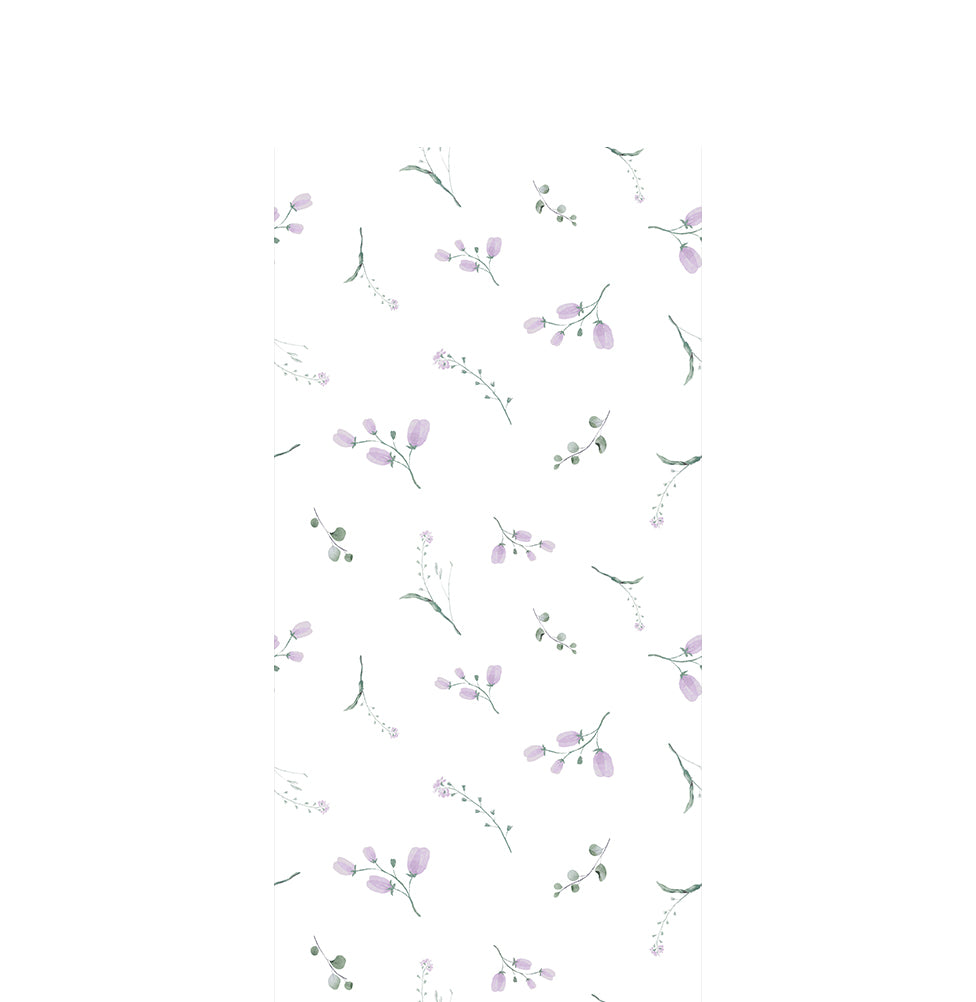 Papel de Parede infantil floral Maili Lilás