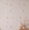Papel de Parede Infantil Cogumelos e Flores