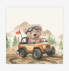 Quadro Infantil Urso Off Road Jipe