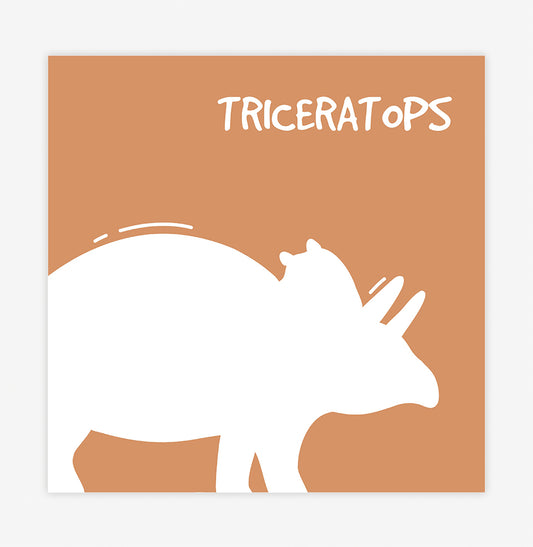 Quadro Infantil Dino Bento Triceratops