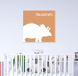 Quadro Infantil Dino Bento Triceratops