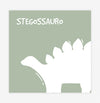 Quadro Infantil Dino Bento Stegossauro