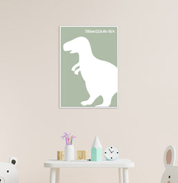 Quadro Infantil Dino Bento Tiranossauro Rex