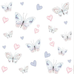 Papel de Parede Infantil Borboleta Azul