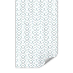 Papel de Parede Infantil Folhas Invertido Azul Claro