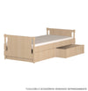 Cama Solteiro Monet - Carvalho