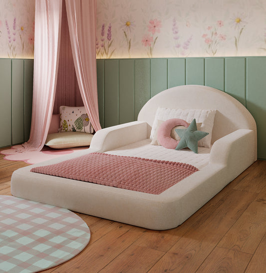 Cama Montessoriana Lumi Solteiro com Colchão – Bege