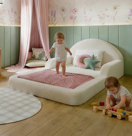 Cama Montessoriana Lumi Solteiro com Colchão – Bege