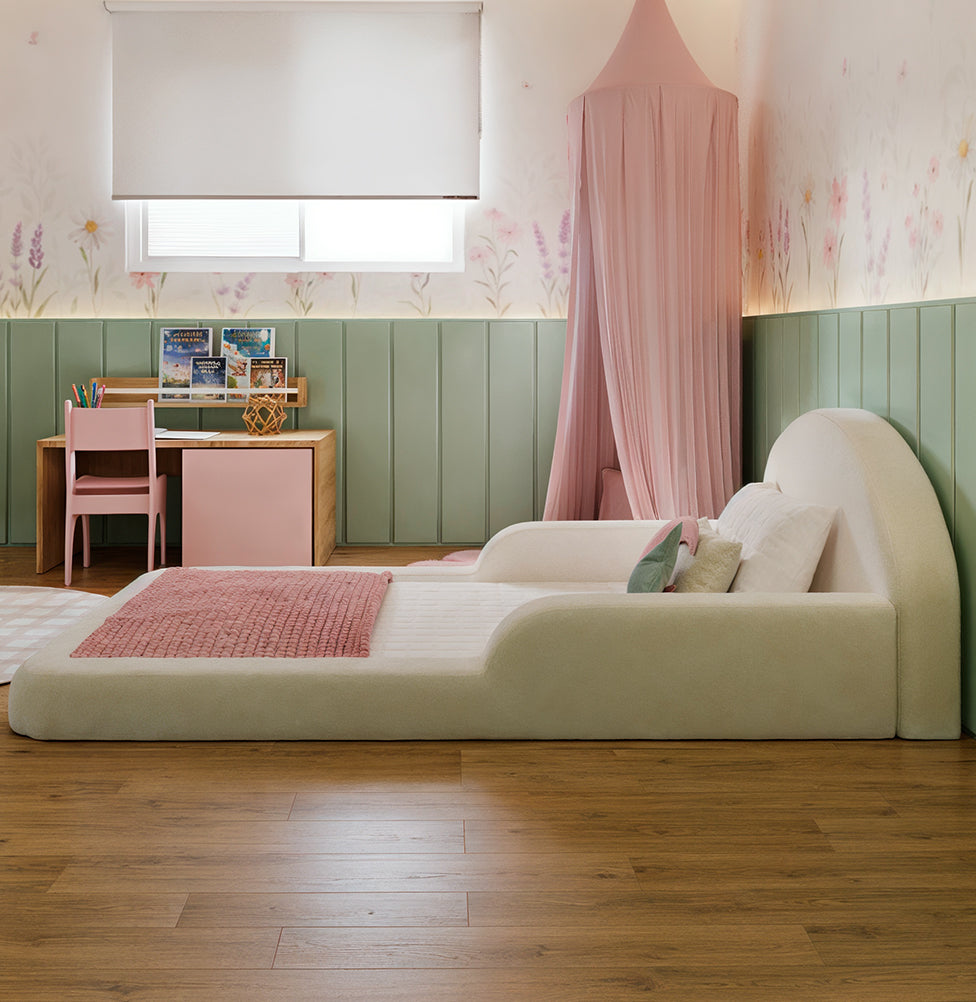 Cama Montessoriana Lumi Solteiro com Colchão – Bege