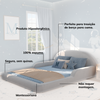 CAMA MONTESSORIANA LUMI CASAL - CINZA