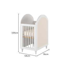 Berço Haus Arco c/ Palha 3 em 1 - Branco