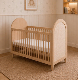 Berço Haus Arco c/ Palha 3 em 1 - Carvalho