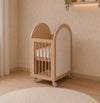 Berço Haus Arco c/ Palha 3 em 1 - Carvalho
