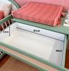 Cômoda Haus Nature com Palha e 4 Gavetas (90cm) - Verde