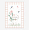 QUADRO INFANTIL CACHORRO MALI XADREZ - VERTICAL