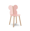 CADEIRA INFANTIL BORBOLETA - ROSA PÉ CARVALHO