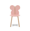 CADEIRA INFANTIL BORBOLETA - ROSA PÉ CARVALHO