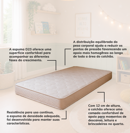 COLCHÃO LUMI SOLTEIRO D23 (12 X 0,82 X 1,84M)
