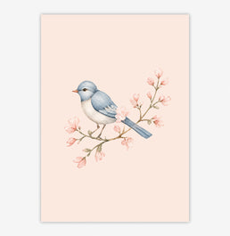 QUADRO INFANTIL PASSARINHO PARIS - VERTICAL