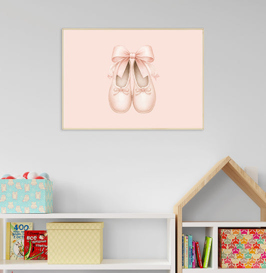QUADRO INFANTIL SAPATINHO PARIS - HORIZONTAL