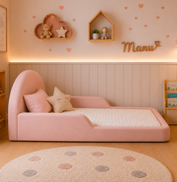 Cama Montessoriana Lumi Solteiro –  Rosa