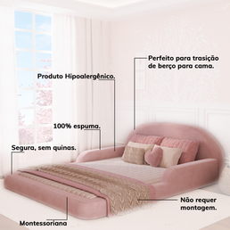 CAMA MONTESSORIANA LUMI CASAL - ROSA
