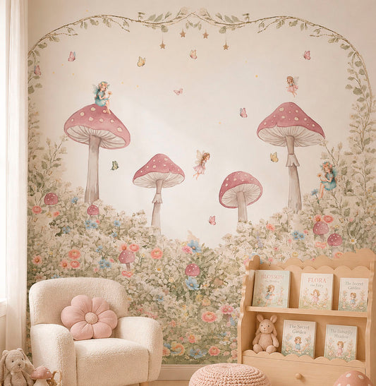 PAPEL DE PAREDE INFANTIL BOSQUE DAS FADAS - MURAL