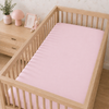 LENÇOL DE BERÇO BASIC COM ELÁSTICO ROSA NÚVEM