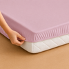 LENÇOL DE BERÇO BASIC COM ELÁSTICO ROSA NÚVEM