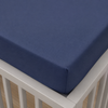 LENÇOL DE BERÇO BASIC COM ELÁSTICO AZUL JEANS