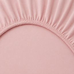 LENÇOL DE BERÇO BASIC COM ELÁSTICO ROSA CHÁ