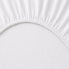 LENÇOL DE BERÇO ALGODÃO PIMA COM ELÁSTICO BRANCO