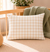ALMOFADA XADREZ VINTAGE - 30X40 Bege