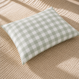 ALMOFADA XADREZ VINTAGE - 30X40 Verde malva