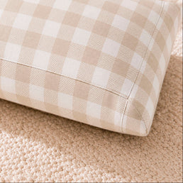 ALMOFADA XADREZ VINTAGE - 30X40 Bege