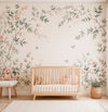 PAPEL DE PAREDE ARCO DE FLORES CRU MURAL