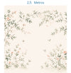 PAPEL DE PAREDE ARCO DE FLORES CRU MURAL