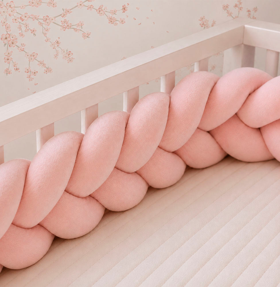 TRANÇA 4M PARA CAMA - ROSA CHÁ
